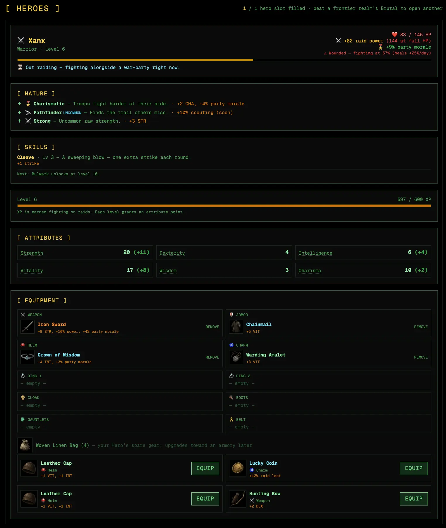 Planning a raid on the frontier
